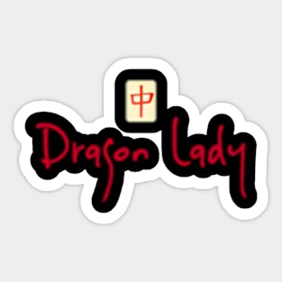 Dragon Lady Mahjong Sticker